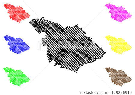 New Forest Non-metropolitan district (United Kingdom of Great Britain and Northern Ireland, ceremonial county Hampshire or Hants, England) map vector illustration, scribble sketch map New Forest Non-metropolitan district (United Kingdom of Great Britain and Northern Ireland, ceremonial county Hampshire or Hants, England) map vector illustration, scribble sketch map 129256916