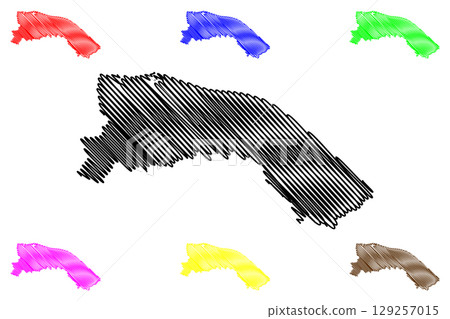North Norfolk non-metropolitan district (United Kingdom of Great Britain and Northern Ireland, ceremonial county Norfolk, England) map vector illustration, scribble sketch map North Norfolk non-metropolitan district (United Kingdom of Great Britain and Northern Ireland, ceremonial county Norfolk, England) map vector illustration, scribble sketch map 129257015
