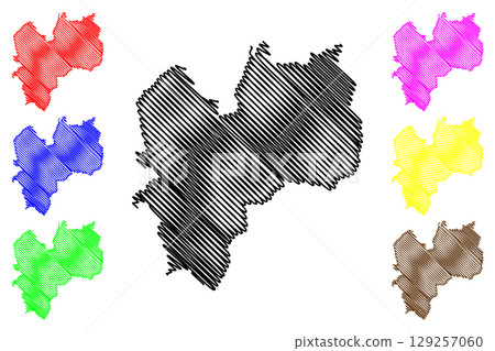 Metropolitan Borough of Rochdale (United Kingdom of Great Britain and Northern Ireland, Metropolitan and ceremonial county Greater Manchester, England) map vector illustration, scribble sketch map Metropolitan Borough of Rochdale (United Kingdom of Great Britain and Northern Ireland, Metropolitan and ceremonial county Greater Manchester, England) map vector illustration, scribble sketch map 129257060