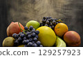 Healthy Fruits Still Life Nutrition 3D Illustration 129257923