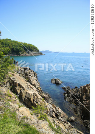 Ako City, Hyogo Prefecture, scenery from the Ako Misaki Promenade Ako City, Hyogo Prefecture, scenery from the Ako Misaki Promenade 129258610