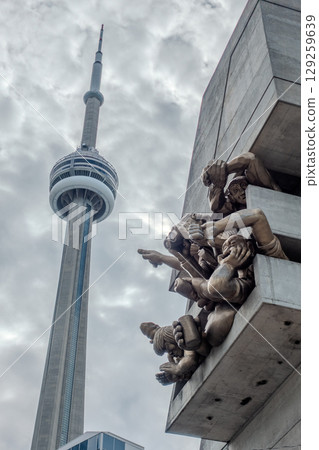 Street view in Toronto downtown, Ontario, Canada Street view in Toronto downtown, Ontario, Canada 129259639