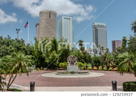 summer views of tampa florida city skyline summer views of tampa florida city skyline 129259937