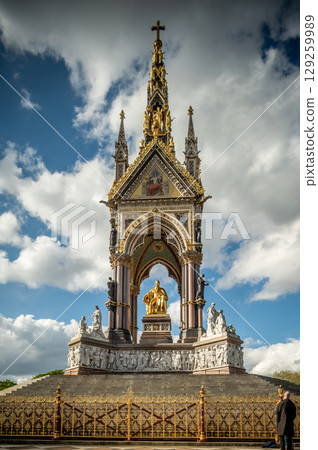 view of the Albert Memorial in London, United Kingdom 129259989
