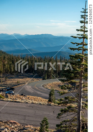 Dramatic nature scenes near Mount Shasta Cascade Range California Dramatic nature scenes near Mount Shasta Cascade Range California 129260073