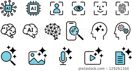 AI人工智慧圖示01 AI人工智慧圖示01 129261168