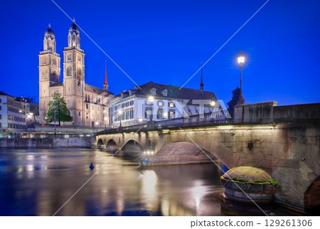 Zurich & Blue Hour 129261306