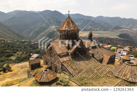 Ancient Haghpat Monastery in the Armenian highlands Ancient Haghpat Monastery in the Armenian highlands 129261363