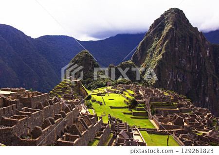 Machu Picchu ruins, Peru, South America 129261823