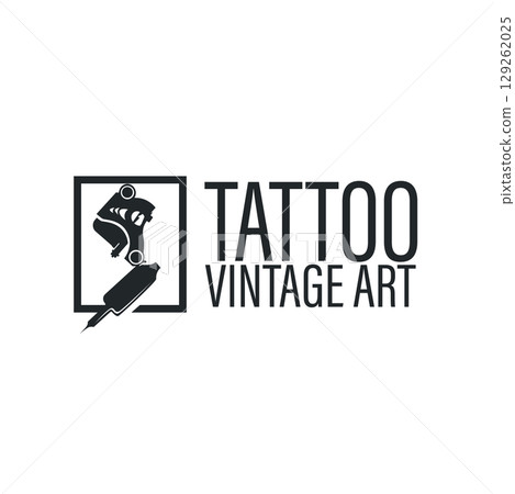 black silhouette illustration logo tattoo machine with vintage old retro minimalist concept template symbol tattoo studio design black silhouette illustration logo tattoo machine with vintage old retro minimalist concept template symbol tattoo studio design 129262025