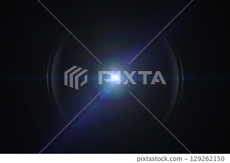 Lens flare. Halo, optical phenomenon. Lens flare. Halo, optical phenomenon. 129262150