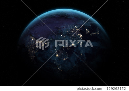Planet Earth. Eastern hemisphere. Space scene. 129262152