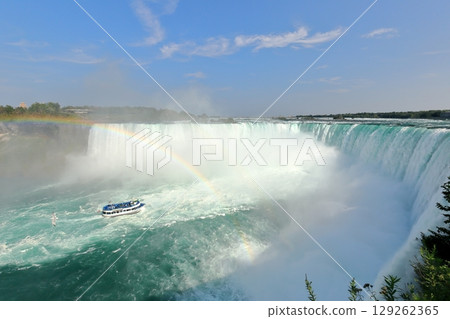 Niagara Falls in Canada, one of the three largest waterfalls in the world 129262365