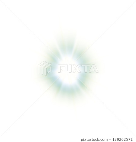 彩虹色邊緣的徑向爆裂（透明背景） 129262571