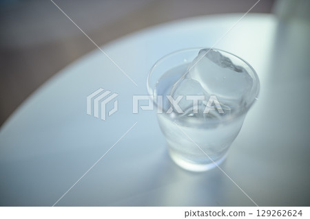 Glass with water Glass with water 129262624