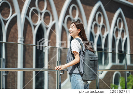 Female student's portrait Female student's portrait 129262784