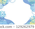Summer fireworks sale event banner frame 129262979