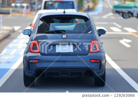 Image of an Italian-made compact sports car Image of an Italian-made compact sports car 129263066