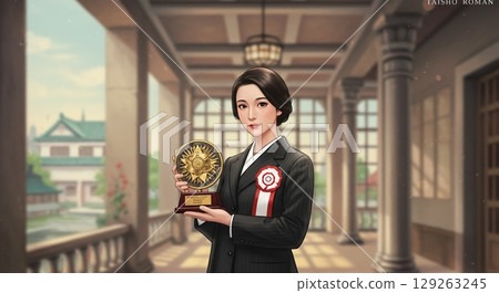 An era of dreams and hope! A city depicted in Taisho Romantic style illustrations An era of dreams and hope! A city depicted in Taisho Romantic style illustrations 129263245