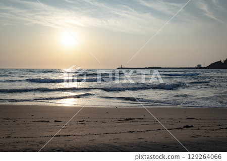 石川縣輪島市門前町的海岸風景。拍攝於2022年8月。 129264066