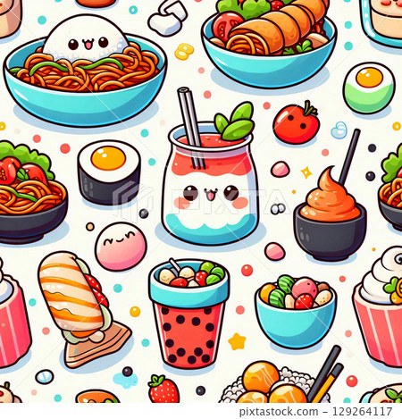 Korean style background, unique and unusual 129264117