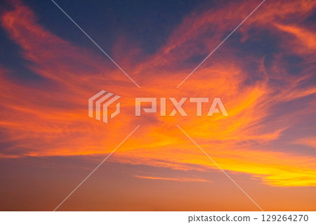 Evening sky Evening sky 129264270