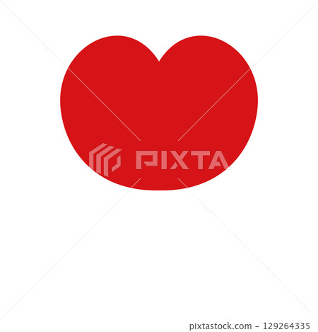 Vector illustration of white hands embracing a heart 129264335