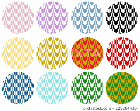 Pattern 6 Yagasuri Set 129264430