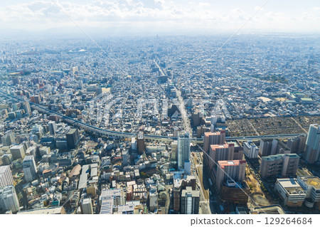 大阪城市景觀:阿倍野 Harukas,從 Harukas 300 眺望 大阪城市景觀:阿倍野 Harukas,從 Harukas 300 眺望 129264684