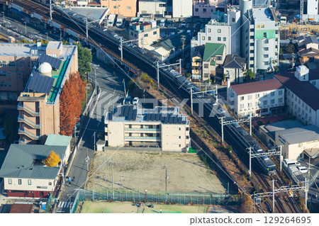 Osaka cityscape: Abeno Harukas, view from Harukas 300 129264695