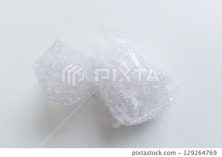 lumpy of plastic shockproof on white background lumpy of plastic shockproof on white background 129264769