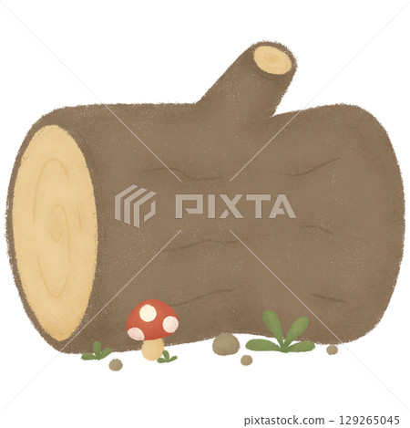 Wooden log 129265045