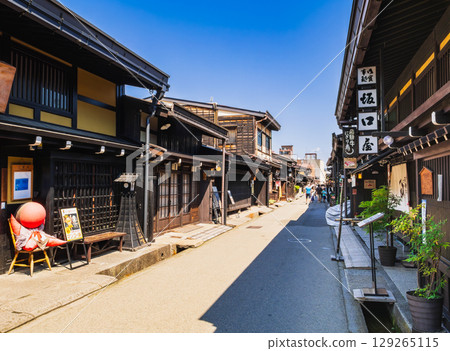 飛驒高山的夏天，上三野町，舊街景 129265115