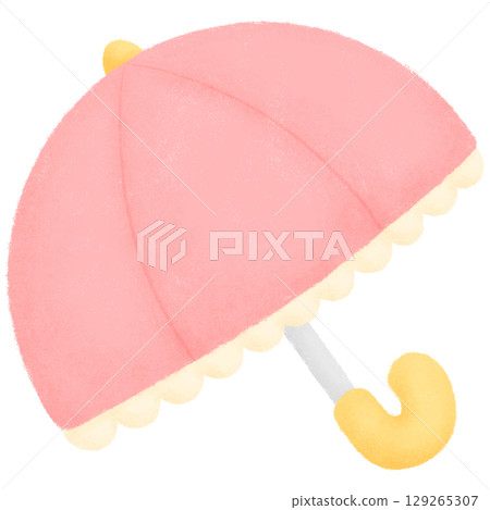 Pink umbrella  129265307
