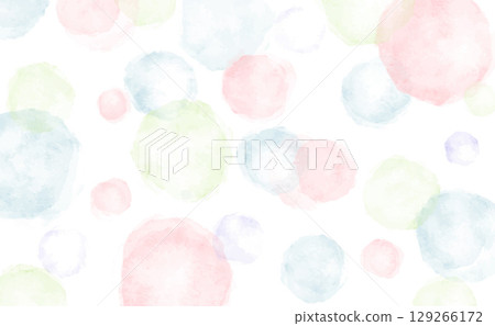 Transparent pastel polka dot background 129266172