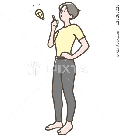 一名啟發的婦女的例證 129266226