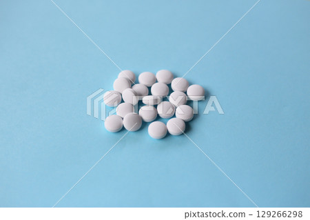 White round anti-inflammatory tablets White round anti-inflammatory tablets 129266298