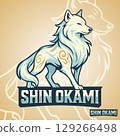 Logo E-Sport Shin Okami. vector illustration 129266498