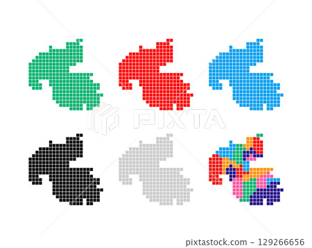 Pixel art map_Osaka prefecture_square dot-01 129266656