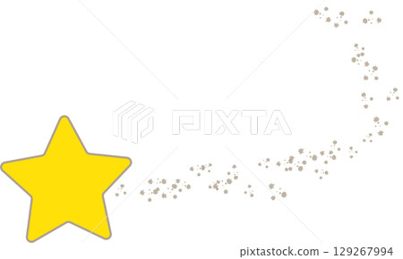 拖著星光尾翼的流星 拖著星光尾翼的流星 129267994