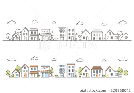 Cityscape set 129268041