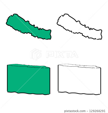 手寫尼泊爾向量設定01 129268291