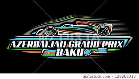 Vector logo for Azerbaijan Grand Prix 129268318