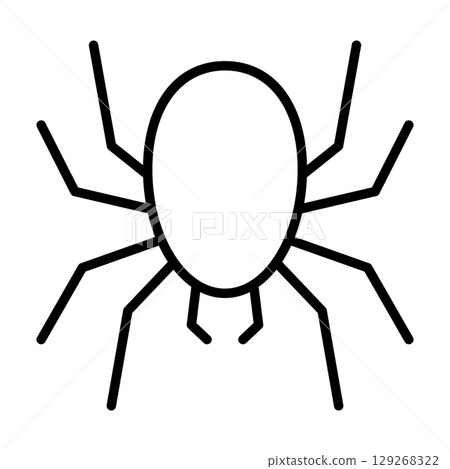 Halloween spider vector icon 129268322