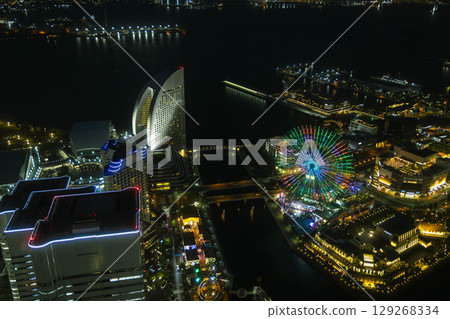 和心愛的人一起欣賞橫濱港未來夜景 129268334