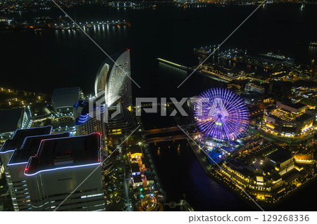 和心愛的人一起欣賞橫濱港未來夜景 129268336
