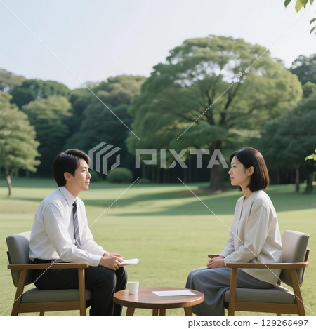 Scenes from open-air counseling sessions 129268497