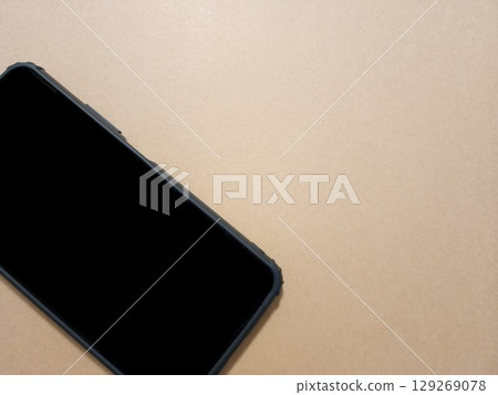 Smartphone with a black screen Smartphone with a black screen 129269078