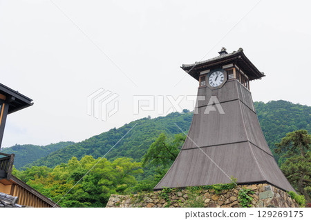 Izushi Castle, Castle Gate, Castle Bridge, Castle Town, Clock Tower, Izushi Town, Toyooka City, Hyogo Prefecture Izushi Castle, Castle Gate, Castle Bridge, Castle Town, Clock Tower, Izushi Town, Toyooka City, Hyogo Prefecture 129269175