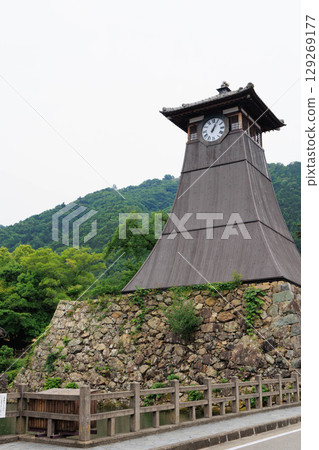 出石城、城門、城橋、城下町、鐘樓、出石町、兵庫縣豐岡市 出石城、城門、城橋、城下町、鐘樓、出石町、兵庫縣豐岡市 129269177